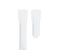 DKWOIS Bracelet en caoutchouc silicone 20 m/22 mm compatible avec les montres Tudor Green Bay Little Panda Black Shield Little Red Flower for homme, avec boucle déployante(White-gold,22mm)