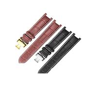 DKWOIS Compatible avec Gucci Hommes Femmes Guess Concave Interface Cuir véritable Boucle papillon en acier massif Ya133309 Cuir de vachette 2022 mm Bracelet de montre(Blue blue-RS-B1,22x13mm)