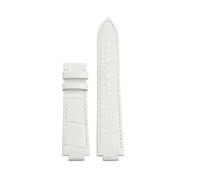 DKWOIS Compatible Avec Les Bracelets De Montre LV Et Louis Vuitton Tambour Q114k Et Q1121, Bracelet De Montre En Cuir De Vache À Dégagement Rapide, Surélevé, 18 X 10 Mm, 21 X 12 Mm(White no buckle)