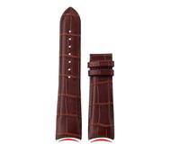 DKWOIS Compatible avec Tissot 1853 COUTURIER T035 T035407A T035617 627 T035439 Bracelet incurvé for homme 22 mm 23 mm 24 mm Bracelet en cuir véritable(Brown-no clasp,24mm)