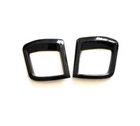 DKWOIS Couvercle d'habillage de sortie de climatiseur de Style Fiber de carbone Compatible avec Volvo XC60 2018 ABS cadre de décoration de ventilation de contrôle de voiture