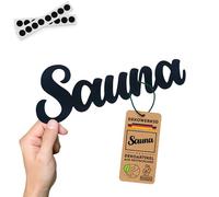 DKWRK3D Plaque de porte adhésive pour sauna - En plastique - Décoration murale - Wellness Oasis - Inscription « Spa Welt » - Relaxation - Accessoire de salle de sauna - Décoration murale - Cadeau de