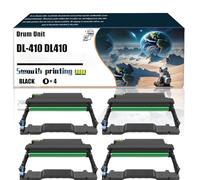 DL-410 DL410 Drum Unit Compatible with Pantum M6700d M6700dw M6800fdw M6802fdw M7100dn Printers, Replacement Parts Contains Chip and Clear Printing/283(4 Pack Black)