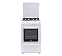 DL 554 GW Cuisinière à gaz avec four 4 brûleurs Blanc Classe énergétique A 50 x 50 cm