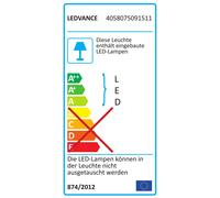 DL ALU BLANC DOWNLIGHT PT ROND LAMPE LED 25W 4058075091511