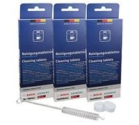 DL-pro 30 utilisations I Tablettes de nettoyage pour machine à café Bosch, Siemens, EQ, série 00311969, avec brosse DL-pro