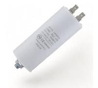 DL-pro Condensateur universel 30 µF 450V Ø 40 x 95mm avec connecteurs AMP 6,3mm et vis de fixation M8 CBB60 pour appareils électroménagers électriques