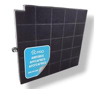 DL-pro Filtre à charbon actif 263 x 258 mm Convient pour Airforce AFFCAF16CS AFCFCAF16CS Filtre pour hotte de cuisine et hotte d'extraction