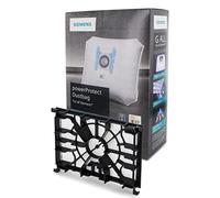 DL-pro Lot de 1 filtre moteur, 4 sacs d'aspirateur type G tous compatibles avec Siemens Z4.0 Z7.0 Q8.0 00577117 577117 pour aspirateur Bosch VZ41FGALL MoveOn GL-30 GL-40 Perfectionist Allergy