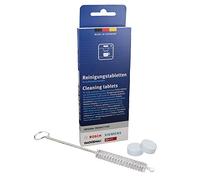 DL-pro Lot de 10 pastilles de nettoyage pour machine à café Bosch Siemens EQ Serie 00311969 avec brosse de nettoyage