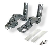 DL-pro Lot de 2 charnières de porte pour AEG Elektroluz Zanker Zanussi 2211202045 2211201047 pour réfrigérateur / congélateur