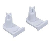 DL-pro Lot de 2 douilles de charnière de porte pour Bosch Siemens 00169301 169301 Miele 5384490 - Pour réfrigérateur et congélateur - 25 x 15 mm - En plastique - Blanc