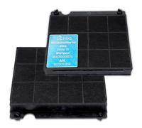 DL-pro - Lot de 2 filtres à charbon actif - Hotte aspirante - Compatible avec Elica Model 15 Whirlpool 484000008575 AEG 9029793818.
