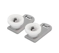 DL-pro Lot de 2 roulettes pour panier supérieur compatible avec Miele 7649011 - Remplacement pour tiroir à couverts, panier à vaisselle supérieur