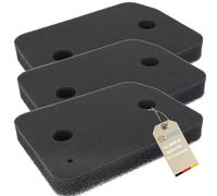 DL-pro Lot de 3 filtres pour sèche-linge Miele T1 9164761 I Fin et grossier I 2 couches 207 x 155 x 30 mm Filtre à socle sur échangeur de chaleur Sèche-linge Filtre éponge Filtre à peluches Filtre en