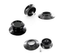 DL-pro Lot de 3 poignées de rechange universelles pour couvercle de casserole Ø 66 mm Noir
