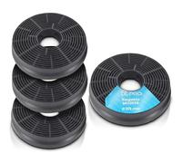 DL-pro Lot de 4 filtres à charbon actif pour hotte aspirante Respekta MIZ0058 MIZ 0058 PKM CF130 Candy 49040890 35602288