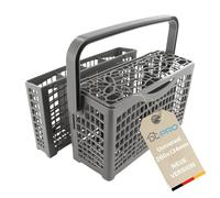 DL-pro Panier à couverts universel divisible rabattable pour lave-vaisselle de 45cm 60cm Hauteur avec poignée : 215 mm Hauteur sans poignée : 138 mm Longueur : 260 mm Largeur : 134 mm
