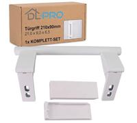 DL-pro Poignée de porte avec levier convient pour Liebherr 7432602 Blanc 210 x 90 mm Pour réfrigérateur congélateur armoire congélateur bahut