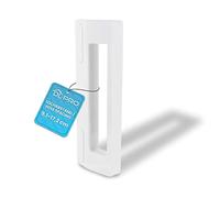 DL-pro Poignée de porte universelle pour réfrigérateur congélateur 9-17 cm distance de montage 18,8 cm longueur poignée de rechange pour réfrigérateur congélateur combiné blanc pour Bosch Siemens LG