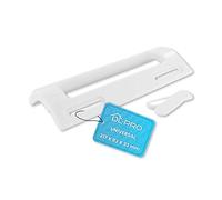 DL-pro Poignée universelle de réfrigérateur Poignée de porte Espacement de fixation 10,5-16 cm Poignée pour réfrigérateur congélateur combiné réfrigérateur-congélateur | Longueur : x cm