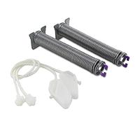 DL-pro Ressorts de charnière de porte pour Bosch Siemens 12004032 Kit de réparation code couleur gris kaki avec câbles pour lave-vaisselle