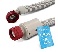 DL-pro Tuyau d'alimentation universel Aquastop 1,5 m 3/4 pouce Tuyau droit/coudé Tuyau de sécurité pour machine à laver lave-vaisselle lave-vaisselle 90°C 10 bar