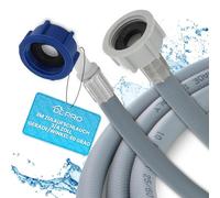 DL-pro Tuyau d'eau, 3 m, droit/angle 90 °, pour machine à laver et lave-vaisselle, tuyau de raccordement pour robinet de 3/4 ’’