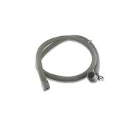 DL-pro Tuyau d'échappement, 1,8 m, 30/20 mm, coudé/droit, universel, adapté pour lave-vaisselle, lave-linge, compatible avec Indesit Ariston C00054869 avec arc de fixation