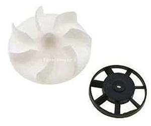 DL SERVICE EuroStore07 Lot de 2 ventilateurs pour moteur VK 120 121 122 Aspiration VORWERK adaptables, plastique