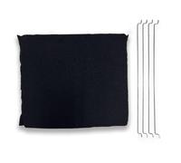 DL SERVICE Filtre à charbon pour hotte aspirante régénérable et anti-odeur, 4 tiges de fixation, compatible avec Elica modèles Elektra, Easy, Ico, Jasmine - F0049 dimensions 275 x 245 mm