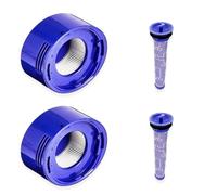 DL SERVICE Filtre et Pré-Filtre pour Aspirateur Dyson V8 V7 (Animal, Absoute, Motorhead et autres) Compatible Kit de 4 Pièces 2 Filtres + 2 Pre Filtres Référence 965661-01/967478-01