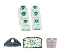 DL SERVICE Kit de rechange adapté pour Folletto Vk 200/220s | 6 sacs + 2 filtres + 1 parfum + 1 sous-masse, pièces compatibles pour l'entretien et le nettoyage du Folletto