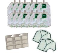 DL SERVICE Kit économie pour Folletto Vk 140/150 | 12 sacs 12 parfums 2 grilles moteur, nettoyage et entretien Folletto Vk 140/150 compatible