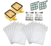 DL SERVICE12 sachets 12 parfums 2 filtres HEPA 2 filtres moteur nettoyage et entretien Folletto Vk 135/136 compatible | Kit d'épargne pour Folletto Vk 135/136