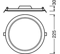 DL SLIM ROUND BLANC DOWNLIGHT PT CADRE ROND 4058075079113