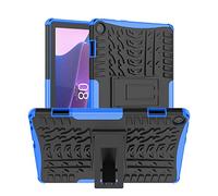 Dlahaby Étui de protection rigide en polycarbonate et silicone TPU avec fonction support pour tablette Lenovo Tab M10 3ème génération TB-328FU/TB-328XU Bleu foncé
