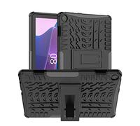 Dlahaby Étui de protection rigide en polycarbonate et silicone TPU avec fonction support pour tablette Lenovo Tab M10 3ème génération TB-328FU/TB-328XU Noir