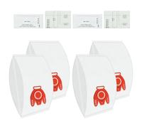 DLAIMI Lot de 4 sacs d'aspirateur compatibles avec Miele FJM, 3D Efficiency FJM Compact C1/C2, S241, S290, S300i, S500, S700, S4, S6, avec filtres de protection moteur et filtre AirClean