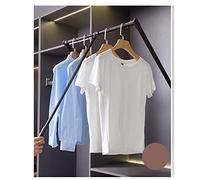 DLAZUM Barres de penderie rabattables, Double système d'absorption des Chocs et de Rebond Souple, supportant Une Charge de 35 kg.,660-890mm