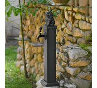 DLAZUM Colonne d'arrosage en Acier Inoxydable avec Pistolet pulvérisateur, rallonge de Robinet de Jardin carrée autoportante avec antigel, Robinet et Support de Tuyau, arrivée d,Panda-116cm/45.7in