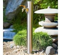 DLAZUM Colonne d'eau pour Jardin Vertical, Robinet extérieur, Fontaine d'arrosage avec antigel, Distributeur d'eau extérieur, Fontaine d'irrigation,Silver B-86 * 20.5cm