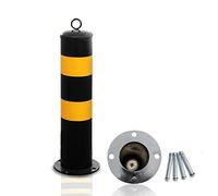 DLAZUM Cône de sécurité pour Poteau de signalisation, cône de délimitation métallique pour Parking, Poteau de sécurité réfléchissant Amovible pour Le contrôle des foules/Poteau,3 Pack-55cm/21.6in