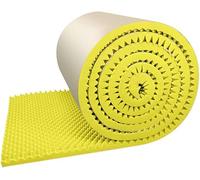 DLAZUM Matériaux d'insonorisation Murale, Tapis acoustiques en Coton Absorbant Le Son pour Studio de Musique, Voiture, Home cinéma, Panneaux d'insonorisation pour la réduction d,Yellow-1x2m