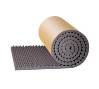 DLAZUM Panneaux en Mousse Acoustique antibruit, Tapis d'isolation phonique Auto-adhésif ignifugé de 5 cm d'épaisseur, Coton Absorbant Le Son pour Studio d'enregistrement intérie,Grey-2m