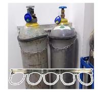 DLAZUM Support de Bouteille d'oxygène réglable, Support Mural pour Bouteille de gaz D/E/M6, Support de Rangement pour Bouteille d'azote, Propane et Argon,5 Bottles