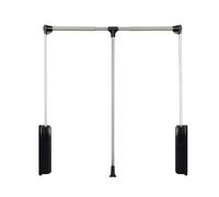 DLAZUM Système Coulissant Mural pour penderie, Tringle réglable, Organisateur de penderie Pliable pour Un Gain de Place, capacité de Charge 20 kg,660-890mm