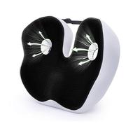 DLBJ Coussin de siège en mousse à mémoire de forme pour le coccyx - Soulage les fesses, le bas du dos, les ischio-jambiers, les hanches, la tubérosité ischiale - Réduit la fatigue pour chaise - Noir -