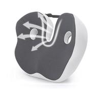 DLBJ Coussin en mousse à mémoire de forme pour le coccyx - Soulage les fesses, le bas du dos, les ischio-jambiers, les hanches, la tubérosité ischienne - Réduit la fatigue pour chaise