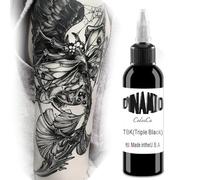 DLDN01 Tatuage d'encre noire - Maquillage corporel permanent pour le tatouage du visage et de l'ombre (30 ml)